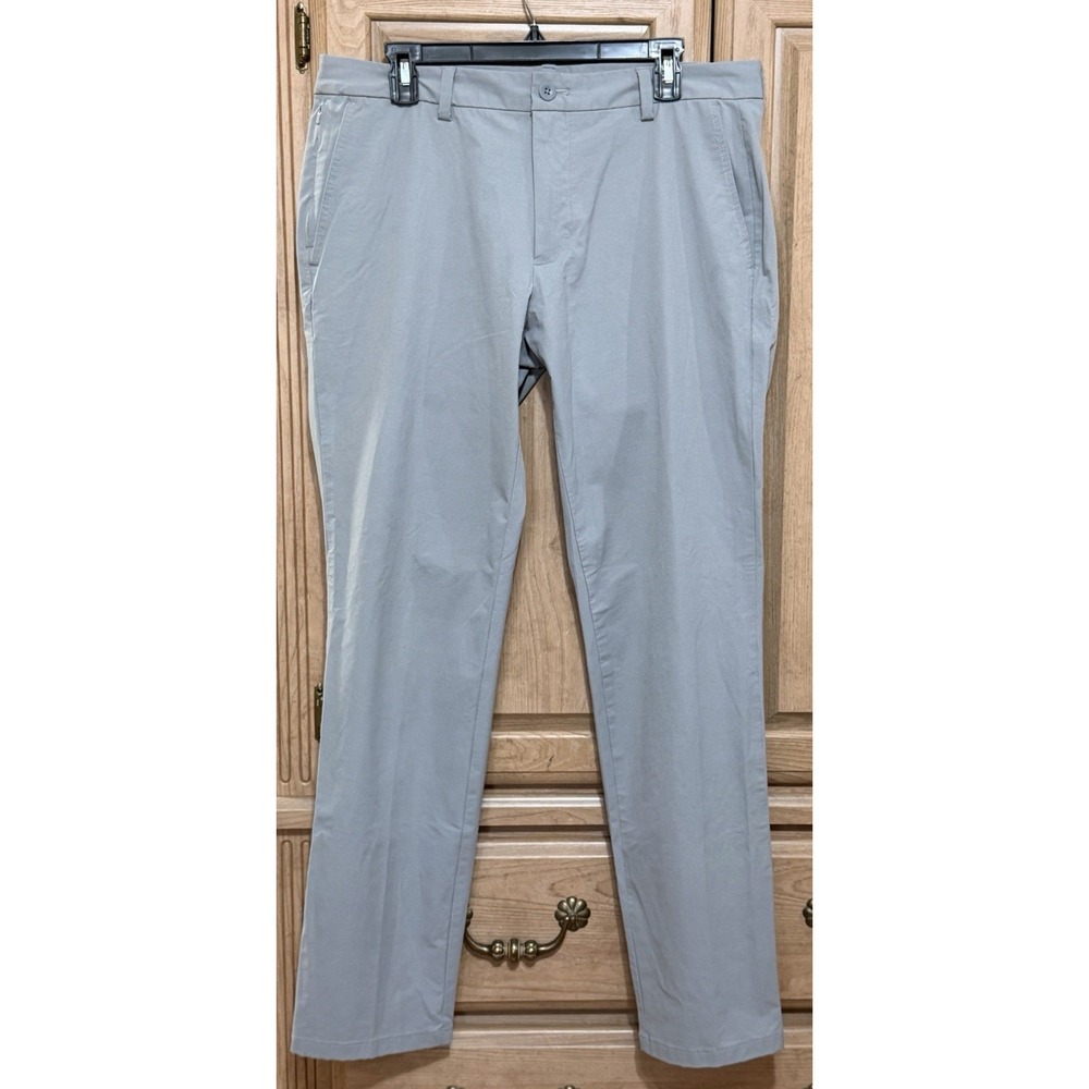 Vineyard Vines Pants On The Go OTG Performance Golf Trouser Stretch 34x32 Gray